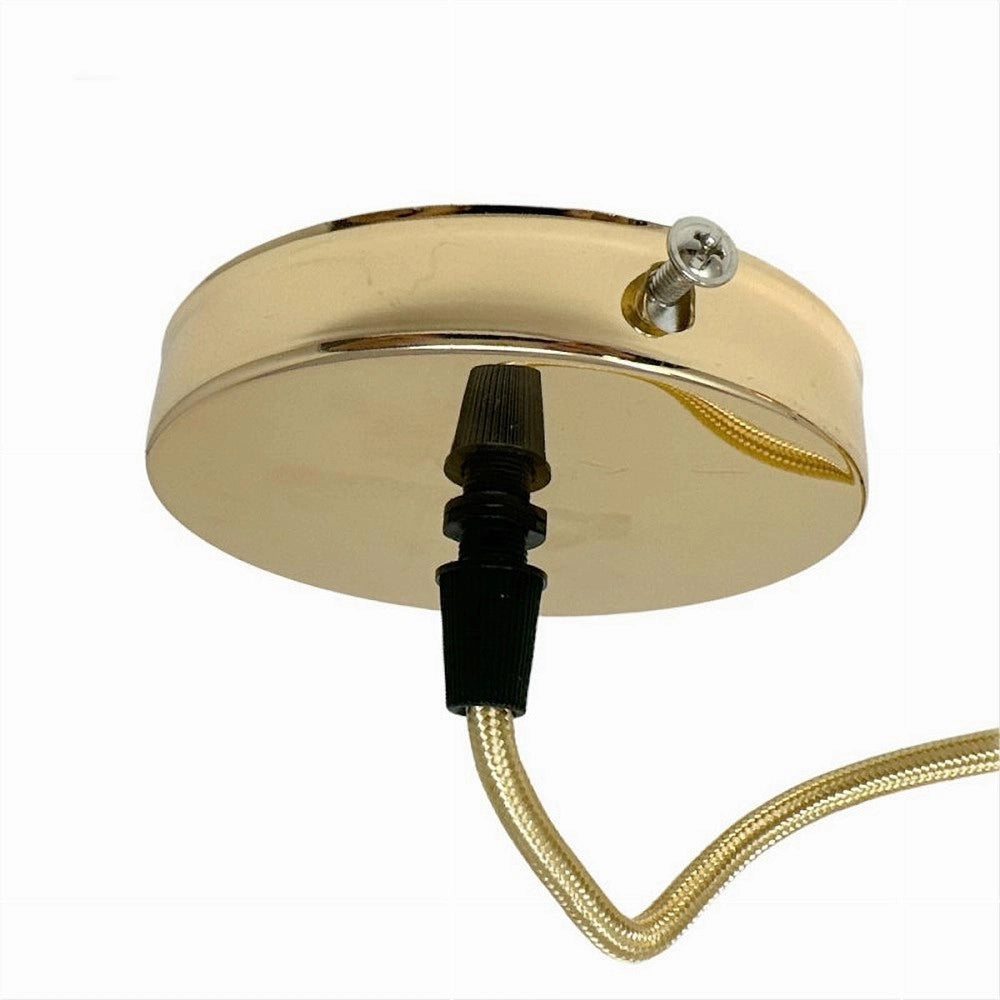 Trade Shop - Lampadario Portalampada A Sospensione Per Lampadine E27 Pendente 2 Metri E27-2m - Rose Gold