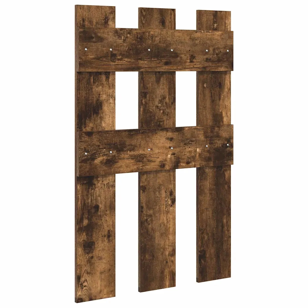 vidaXL Appendiabiti a muro Rovere fumo 65 x 3 x 100 cm