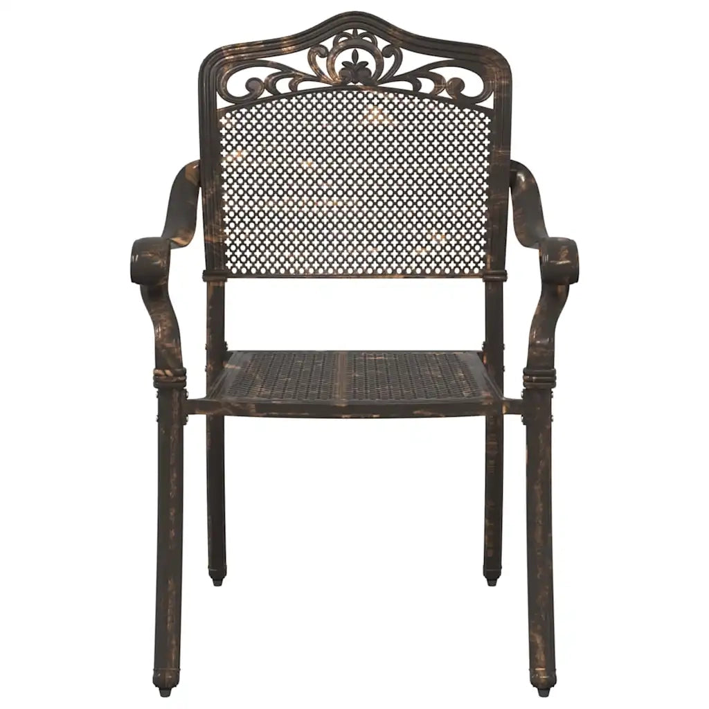 Set da Pranzo per Giardino 5 pcs Bronzo Alluminio 3334660