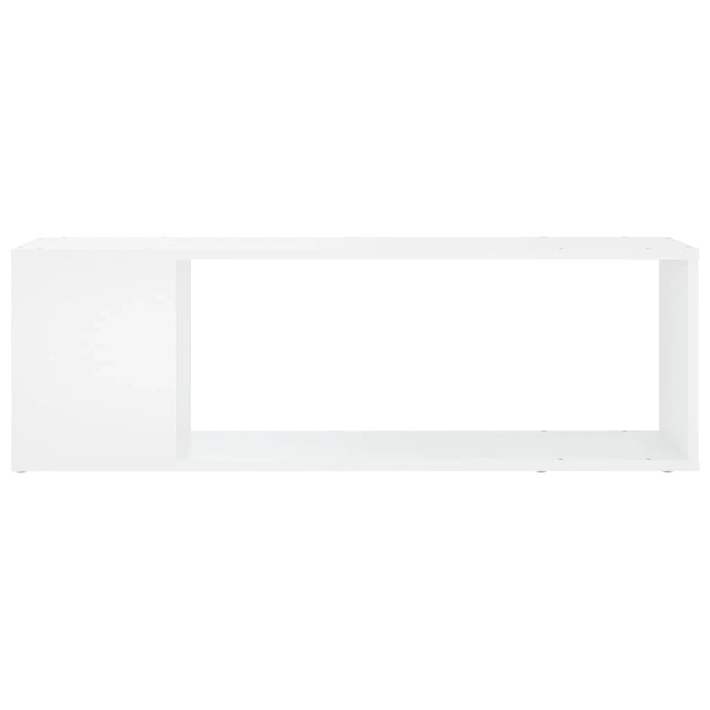 Mobile TV multimediale mensola TV credenza mobile TV sala da pranzo soggiorno camera da letto 100 x 24 x 32 cm legno ingegnerizzato bianco 02_0025429