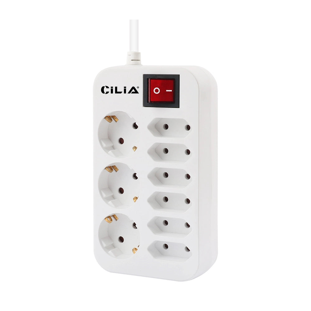 Ciabatta Elettrica 9 Prese con Interruttore ¨C Xylo ¨C Bianco