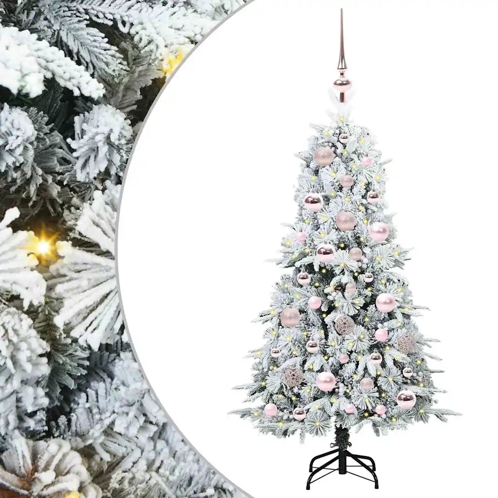 Albero di Natale Artificiale con Rami Pieghevoli Bianco 120 cm 3397460