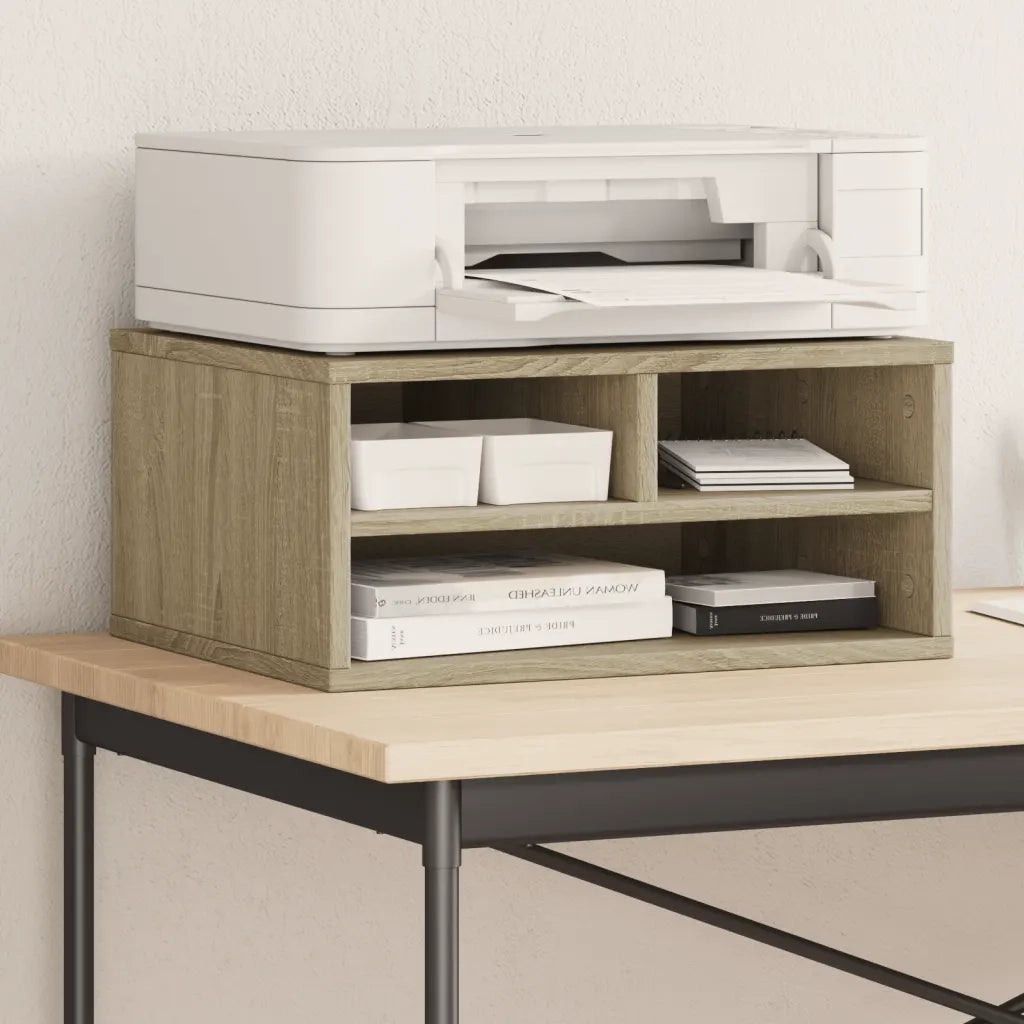 Supporto Stampante Rovere Sonoma 49x40x22,5cm Legno Multistrato 840592