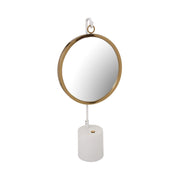 Specchio da tavolo Eleganca in bianco e oro