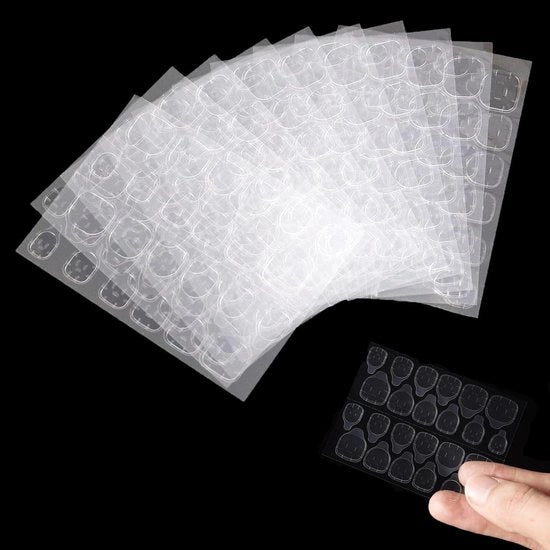 Sticky per le unghie in gel 360 pezzi - adesivo a doppia faccia - trasparente - flessibile - adatto per manicure