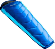 Sacco da Campeggio Alaska 250 - Sacco da Campeggio con Tasca inclusa - Resistente all'Umidità e Impermeabile - Lunghezza 215 cm