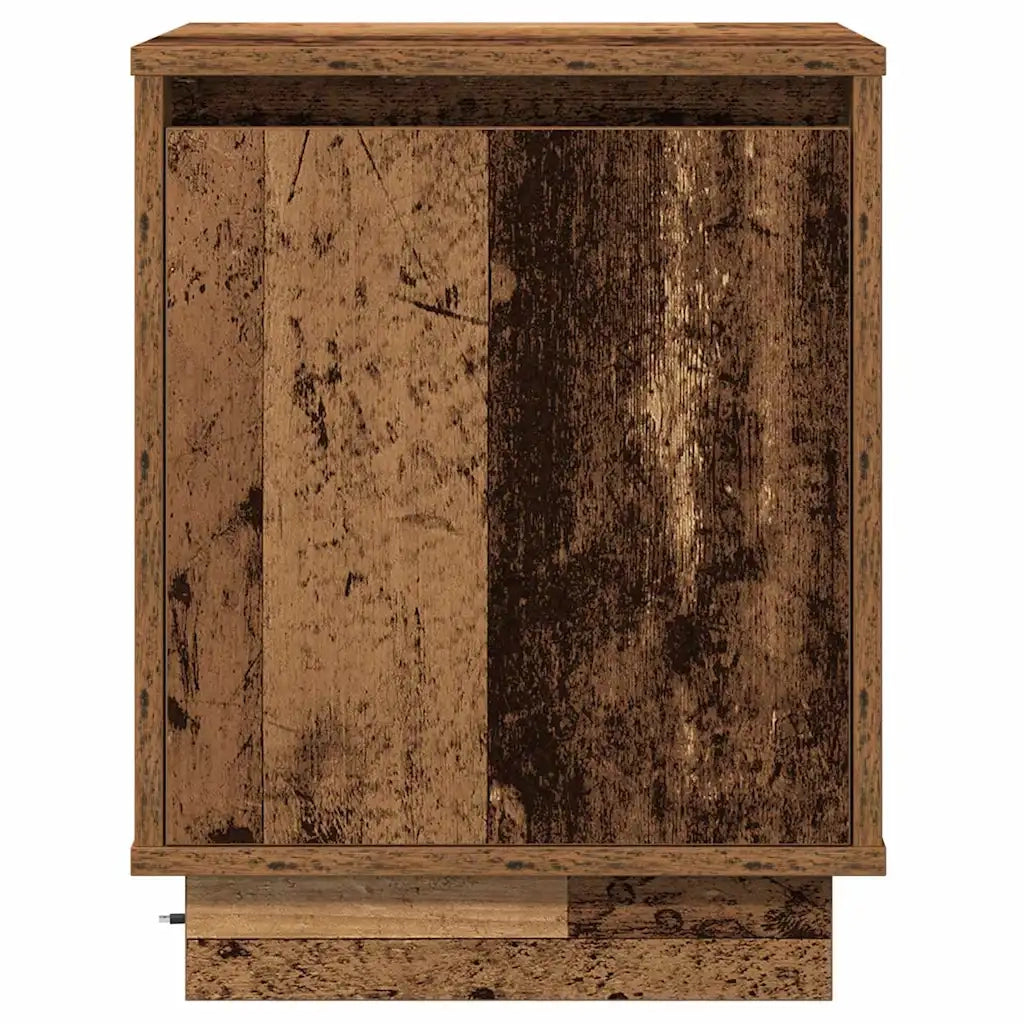 Set di 2 Comodini | Armadio da Notte | Mobiletto da notte Legno vecchio 39 x 34,5 x 50 cm