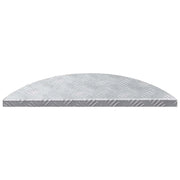 Gradini per Scale 5 pz | Tappetini per scale autoadesivi Argento 60 x 18 x 2,5 cm Alluminio