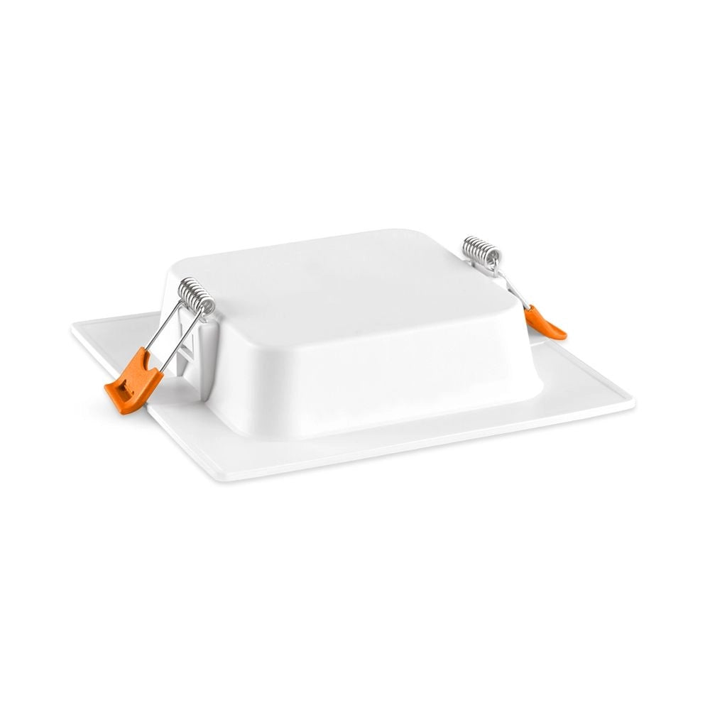 Downlight incasso quadrato bianco 12cm LED 6W 4000K Videx