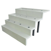 Scala Interna Rettangolare Relax Per Piscina, 3,00 X H 1,20 M Con 4 Scalini Per Posa Sotto Liner Lunghezza: 0.50 m