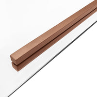 Cabina Doccia Solar Copper Brush 100x80 senza piatto doccia