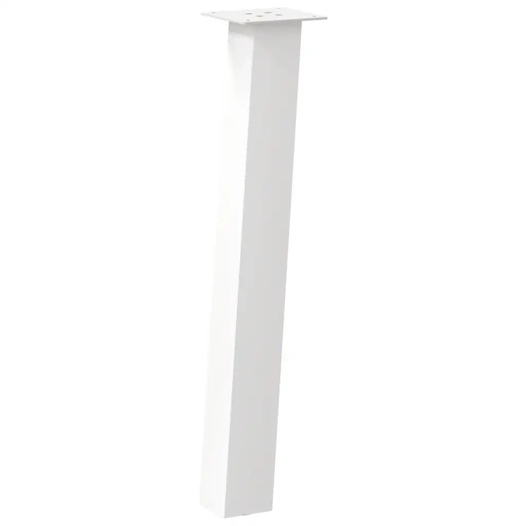 Gambe per tavolo consolle 4 pz bianche 72 cm in acciaio 4012505