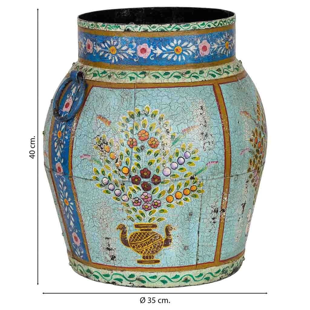 Vaso in ferro multicolore 35x35x40 cm