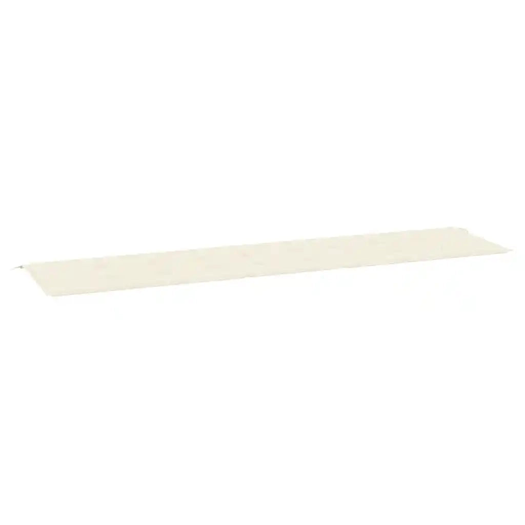 Cuscino per Panca Crema 200x50x4 cm in Tessuto Oxford 47609