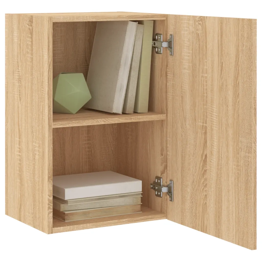 Mobile TV Parete Rovere Sonoma 40,5x30x60 cm Legno Multistrato 836914