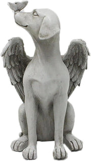 Memoriale per Animali - Statua Commemorativa per Cani - Ornamento per Giardino in Resina per Sepoltura di Cani - Regalo per il Commiato di un Cane