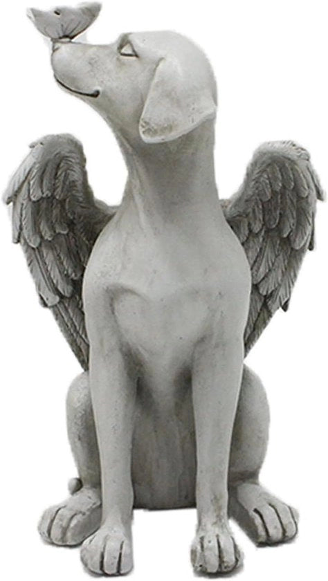 Memoriale per Animali - Statua Commemorativa per Cani - Ornamento per Giardino in Resina per Sepoltura di Cani - Regalo per il Commiato di un Cane