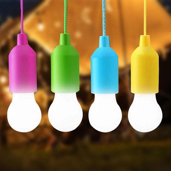 Lampada LED a Led - Calda Bianca - Lampada da Campeggio - Lampada da Tenda Sospesa - Lampada Portatile - Festa all'Aperto - Giallo Blu Verde Rosa - Escursione - Lampada da Campeggio LED