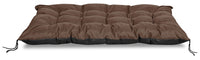 AIO FACTORY Cuscino da giardino impermeabile marrone 120x80 cm per panca in pallet