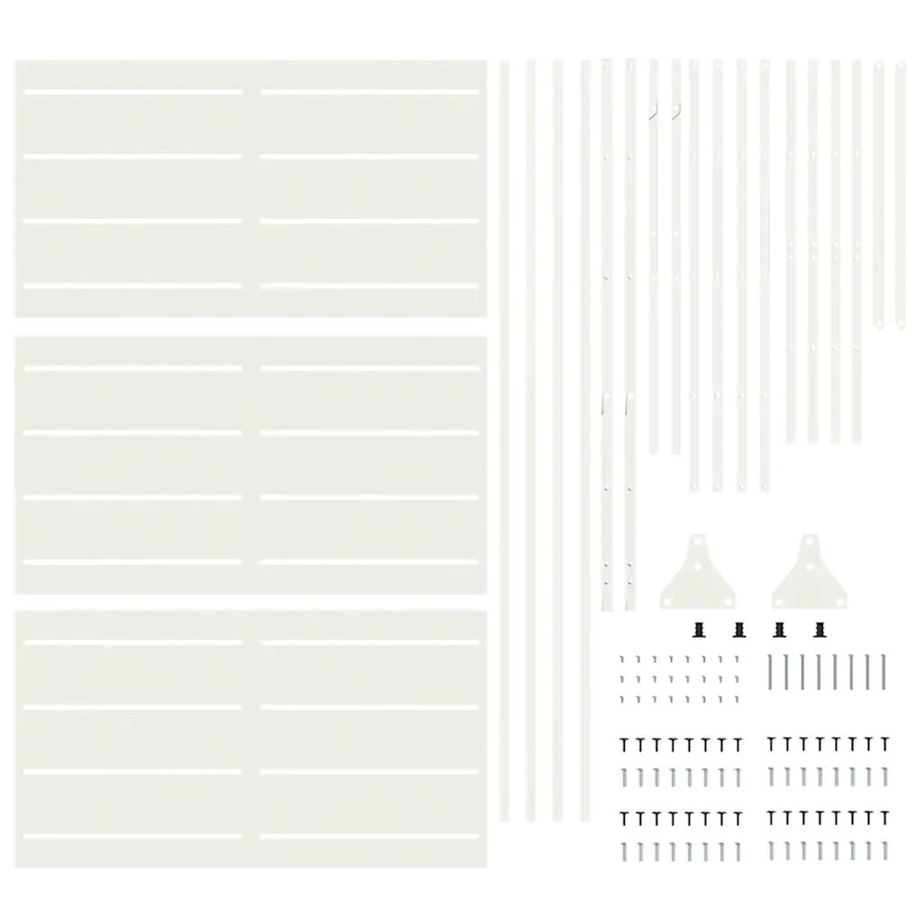 Schermo per Privacy Bianco 100 x 50 x 180 cm Acciaio 868564