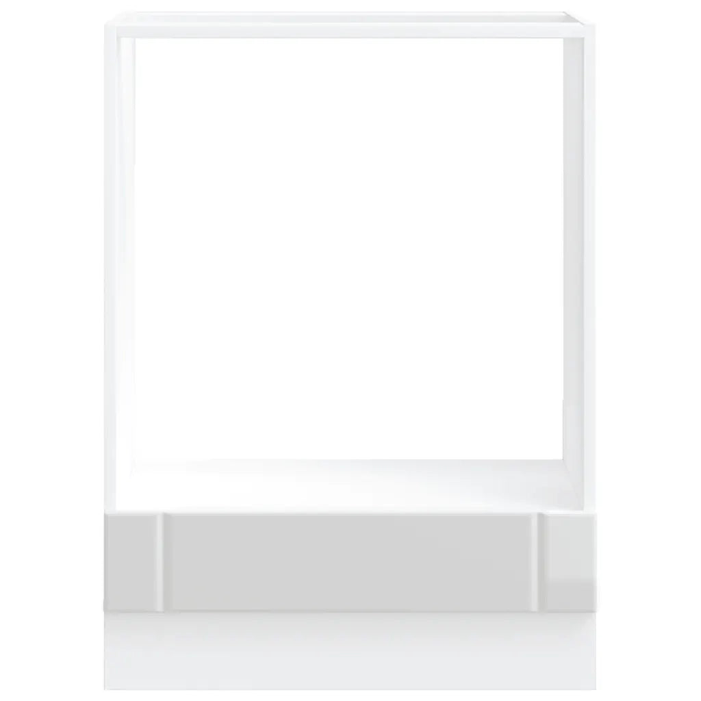 Armadio Forno Lucca Bianco Lucido in Legno Multistrato 853759