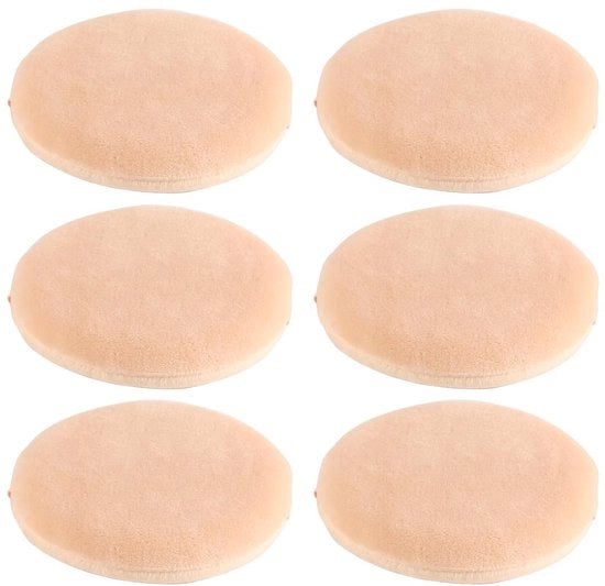 Set di Sfumature a Forma Rotonda - 6 pezzi - Polvere per Sfumature - Contenitore di Polvere - Spatola per Trucco - Spatola per Sfumature