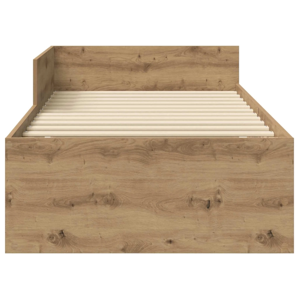 Struttura letto con testata Rovere Artigianale 80 x 200 cm 8009042