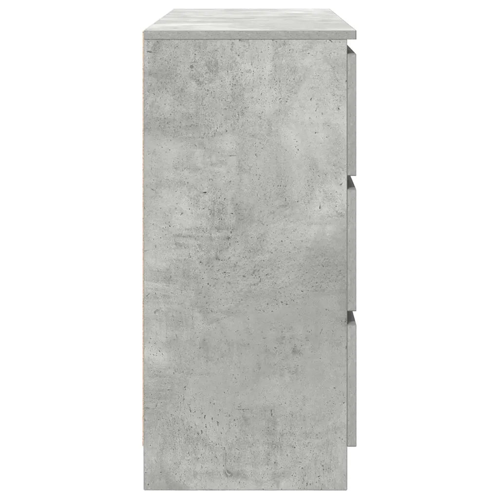 Credenza Grigio Cemento 100x35x76 cm in Legno Multistrato 3328501