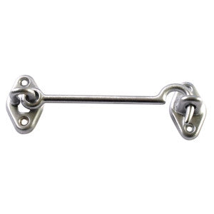 BL GANCIO FERMAFINESTRA OTTONE CROMO SAT 100 MM- 5,0 blister