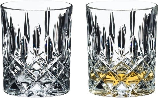 Set di Tumbler di Whisky in Vetro da 2 con Design Lussuoso