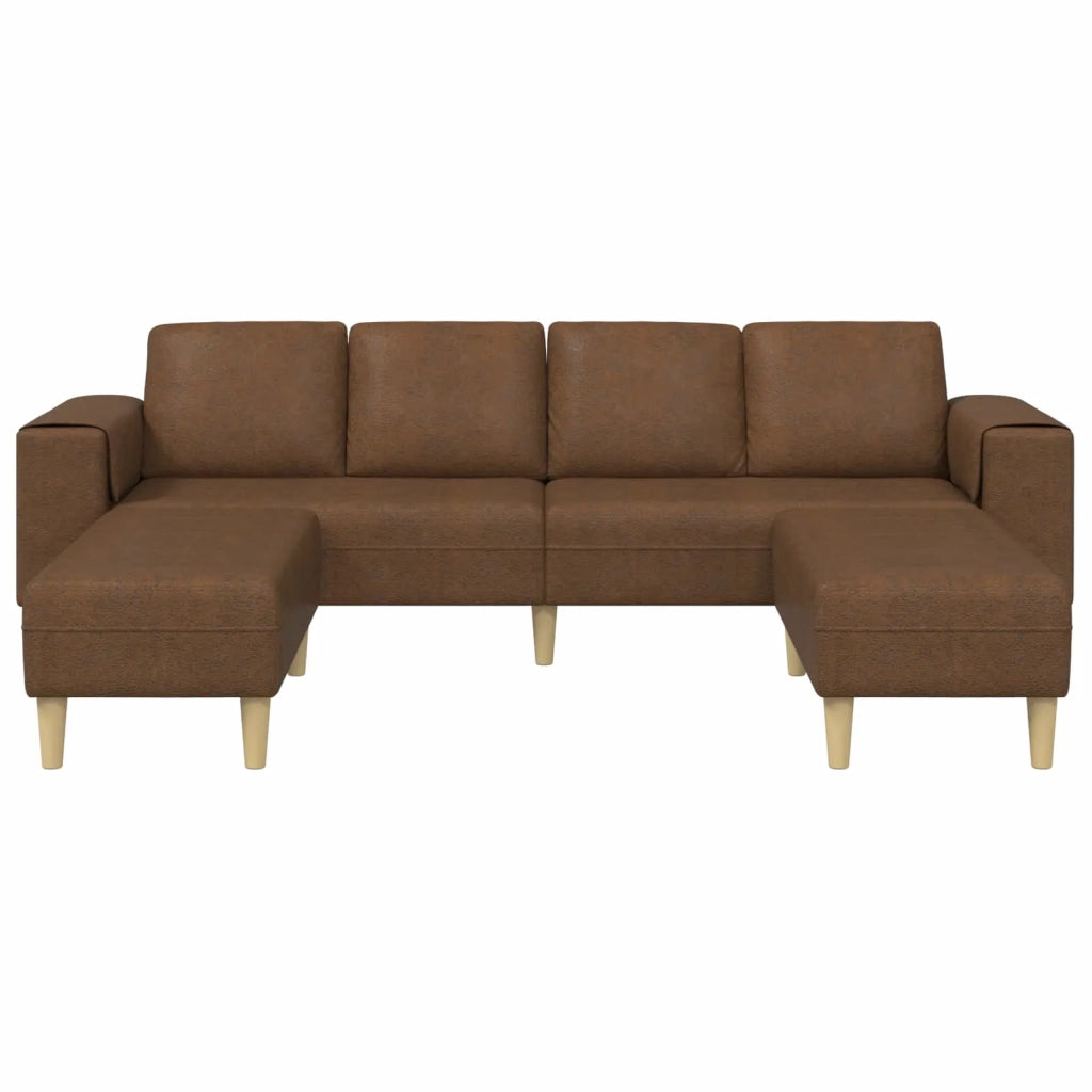 Divano per Soggiorno 3 pcs Marrone 3335139