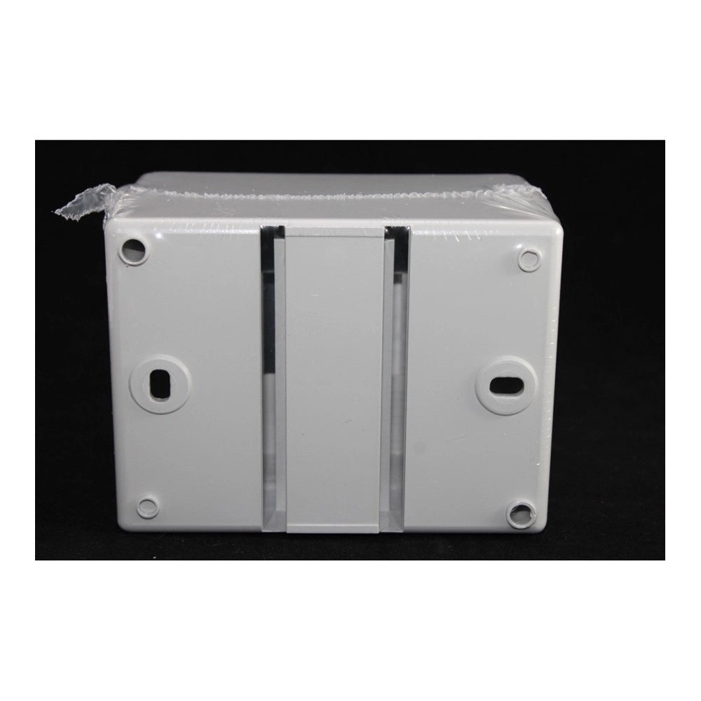 Trade Shop - Centralino Da Parete Esterno 4 Moduli Senza Portello Ip20 13x9x8.5cm Grigio Fg14012 -