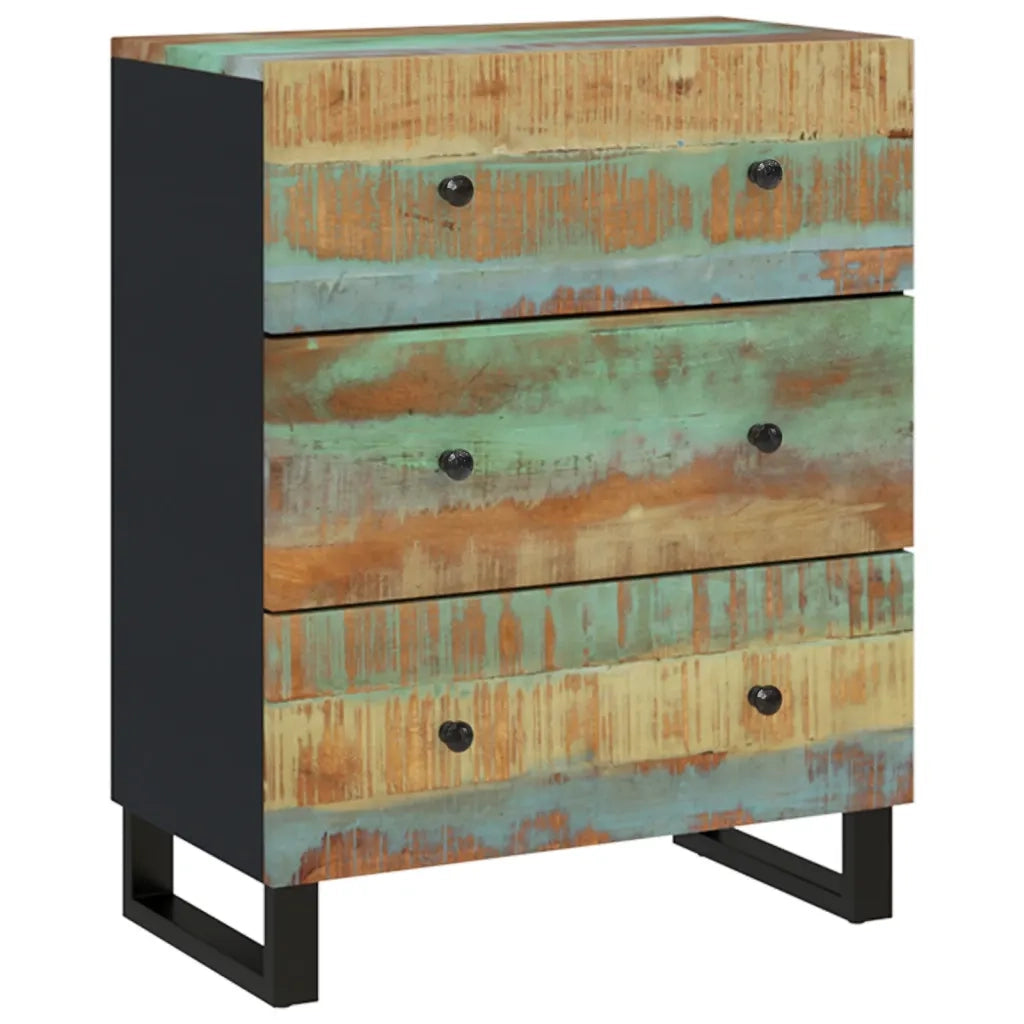 Credenze 3 pz in Legno Massello di Recupero cod mxl 23327