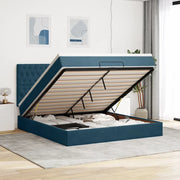 Struttura Letto Pouf con Materassi 180x200 cm Velluto 3314412