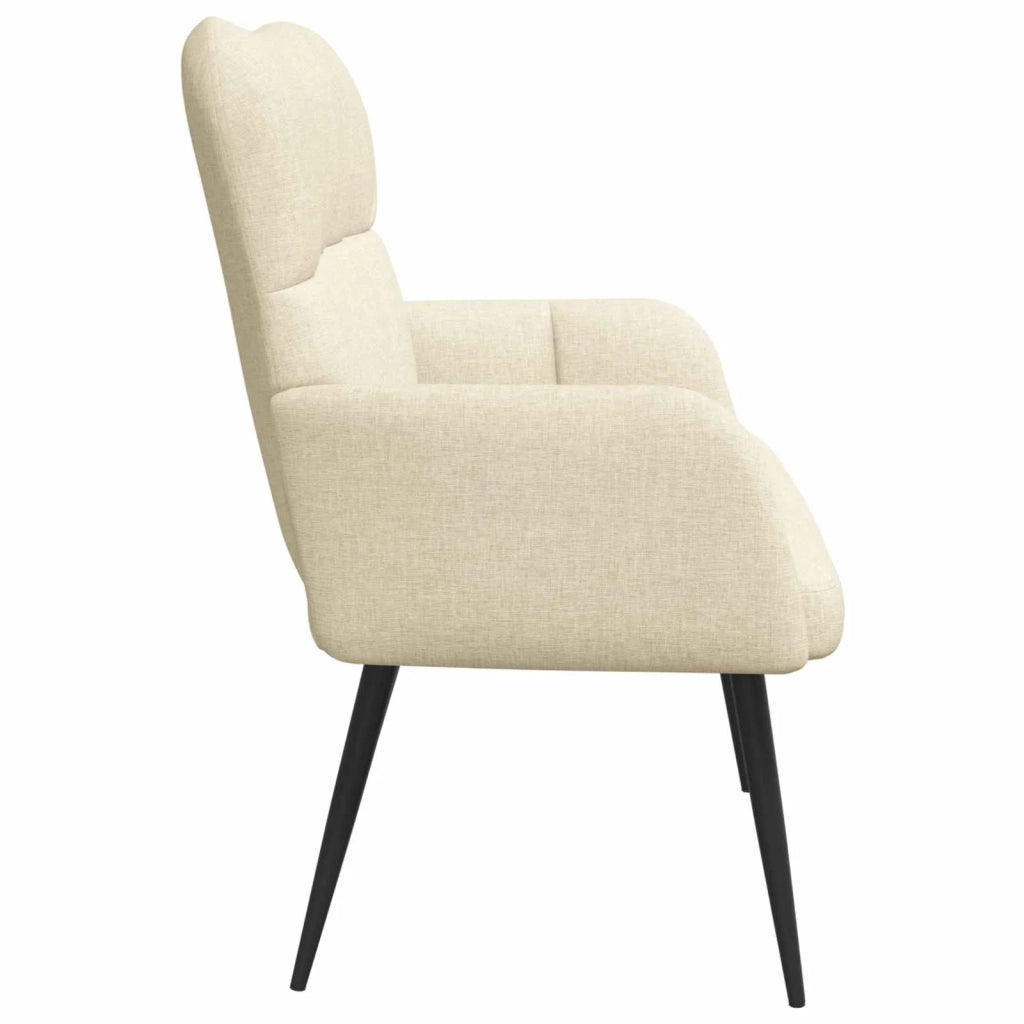 Sofa a Due Posti Crema 115 x 61 x 87 cm Tessuto