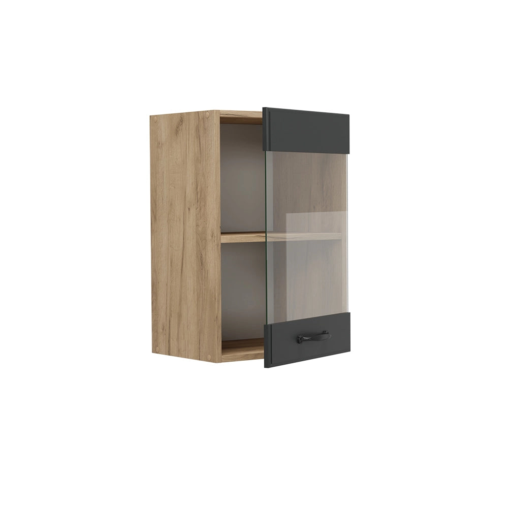 Vicco Mobile da cucina in vetro Antracite casa di campagna 40 cm