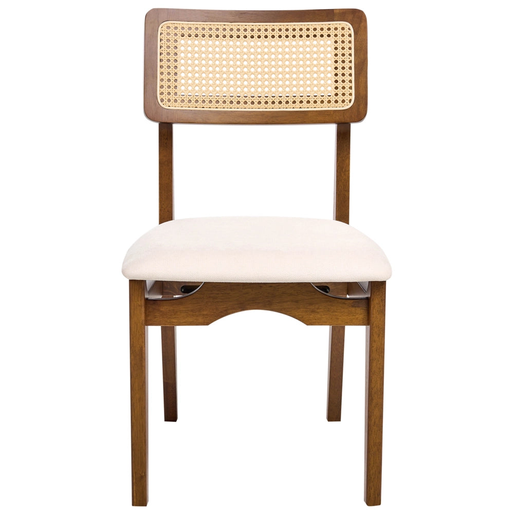 Set di 2 sedie da pranzo marrone sedute imbottite nere sedute imbottite in poliestere struttura in legno laccata