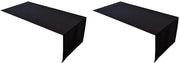 Tavolo operativo di alta qualità con asciugamani di cotone 100% della collezione, colore e misura selezionabili (Tavolo operativo - 30x100cm, Nero) (Pacco da 2)