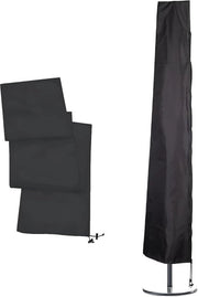 Parasol impermeabile - Copertura per parasole con chiusura a raccordo - Protezione UV resistente al vento - 190 × 30/50 cm copertura parasole a vento