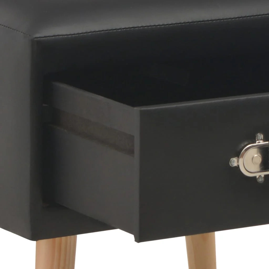 Comodino comodino cassettiera mobili per camera da letto 2 pezzi nero 40x35x40 cm sintetico 1402080