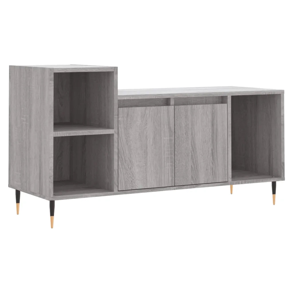 Mobile TV-Credenza TV-Console TV Grigio Sonoma 100x35x55 cm in Legno Multistrato 739197