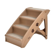Scala pieghevole per cani 64 x 39 x 49 cm capacità di carico 60 kg facile accesso design moderno in PP color caffè 20_0012043