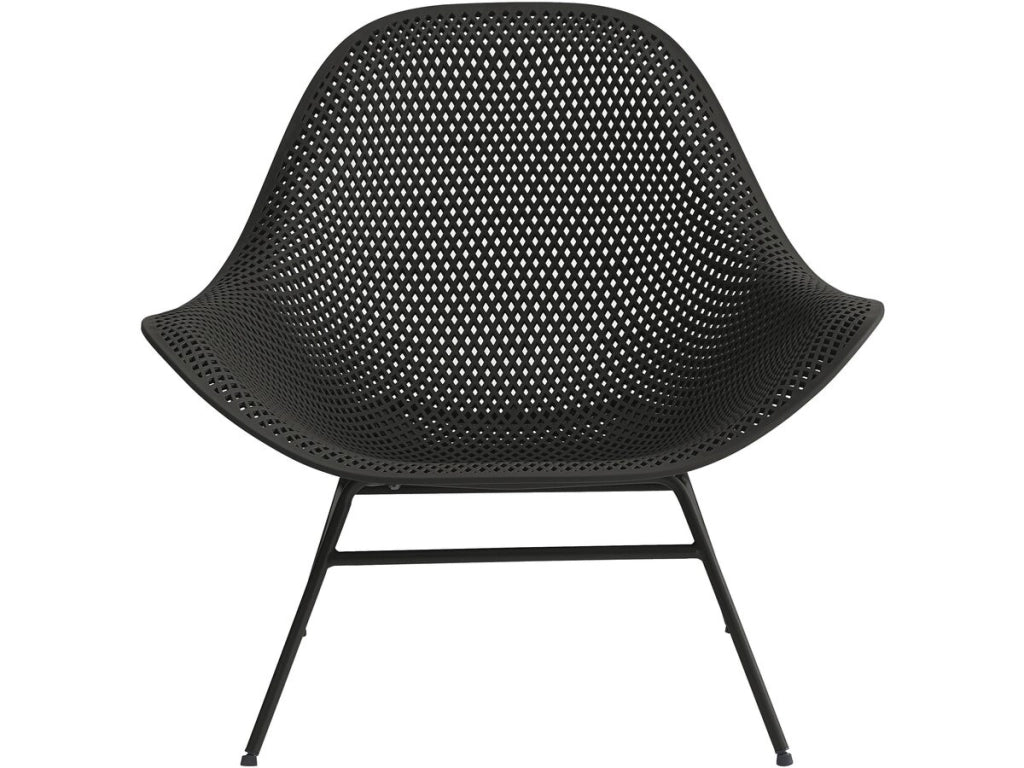 Set di 2 poltrone da giardino "Soléna" con tavolino - Nero