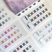 Sticker calendari 6 pezzi - Fogli mensili - Planners/Notebook - Colori chiari - Organizzazione - Pianificazione efficiente - Sticker per pianificazione