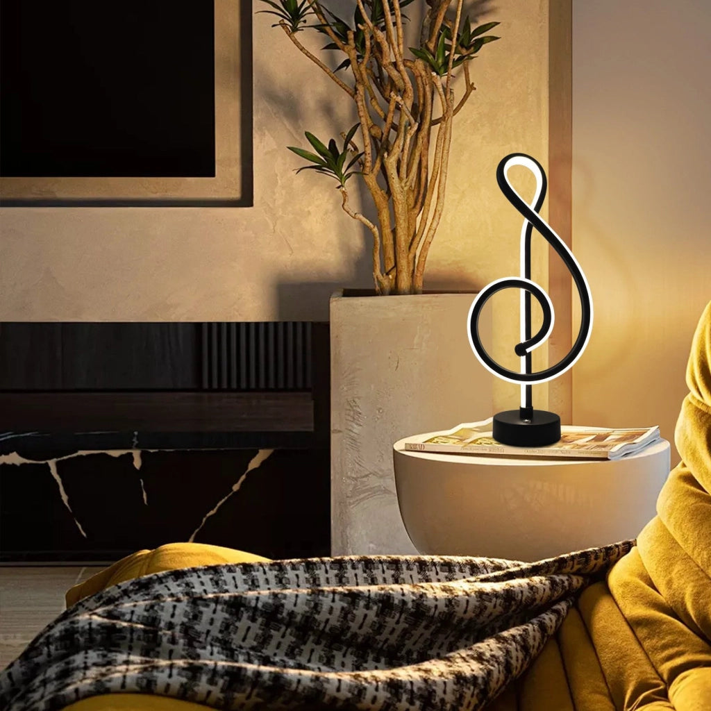 ZMH Lampada da tavolo LED wireless nera batteria touch dimmerabile per soggiorno