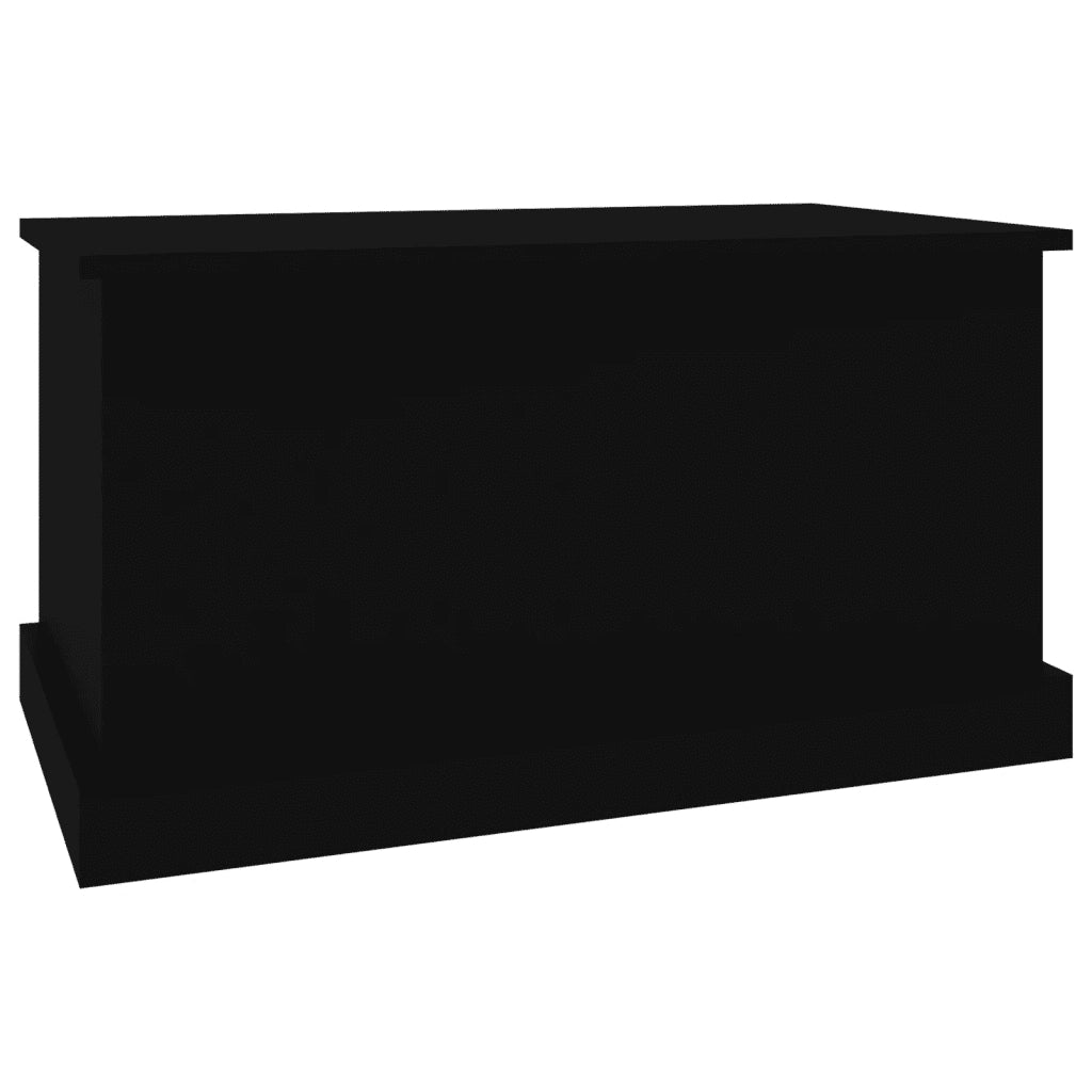 Contenitore Portaoggetti Nero 70x40x38 cm Legno Multistrato 816505