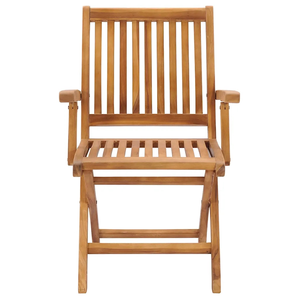 Sedie da Giardino 2 pz con Cuscini Rossi in Massello di Teak 3062412