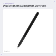 Stilo universale con alta sensibilità - Costruito in lega di alluminio - 2 punti stilografici sostituibili - Compatibile con telefoni cellulari - Adatto per schermi touch - Stilo