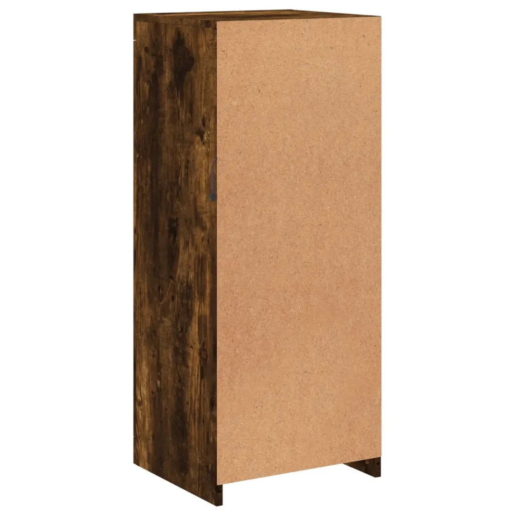 Credenza con Luci LED-Buffet-Armadio da cucina Rovere Fumo 41x37x100 cm 298609