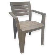 1 Pezzo Sedia da Giardino in Resina Lido Moka Toomax